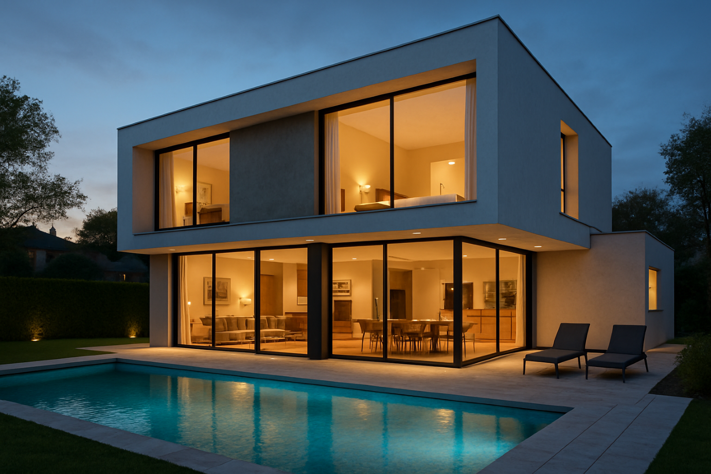 Moderne Villa mit Pool @steweo immobilien ag